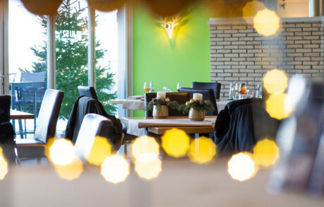 Dekoration Restaurant, Weihnachtsdeko
